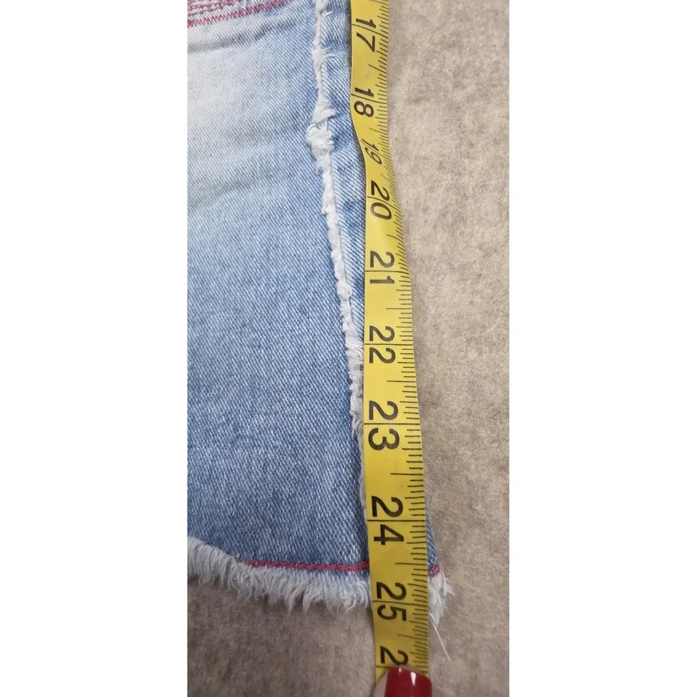 Zana Di Girls Y2K Jeans Size 8, Fringe Distressed Light‎ Wash